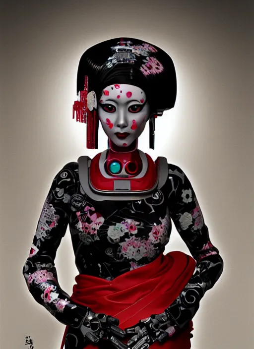 Prompt: robotic geisha, digital art, CGSociety