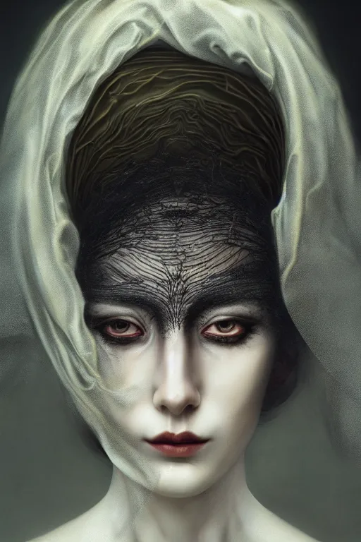 photorealistic portrait of eyeless oracle, her eyes | Stable Diffusion ...