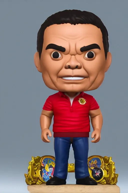 Prompt: a portrait of rodrigo duterte as a funko pop, studio lighting, 3 d, 8 k