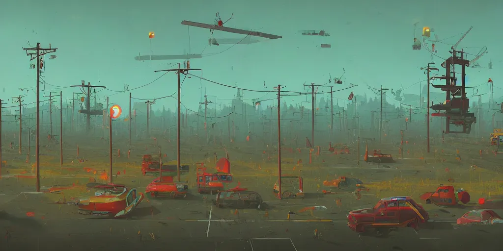 Image similar to simon stalenhag