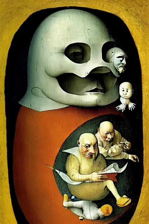 Image similar to hieronymus bosch humpty dumpty