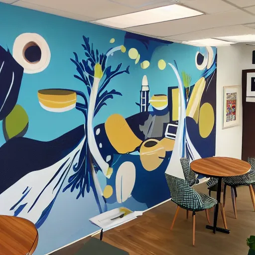 Image similar to mural for office cafe - w 1 0 2 4