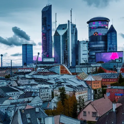 Prompt: Cyberpunk Tallinn