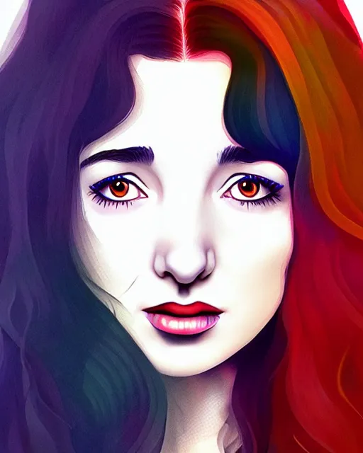 Image similar to richly detailed color illustration young kate bush illustrated by artgerm and mina petrovic and timothy kong and marina federovna. 3 d shadowing