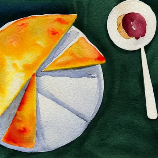 Image similar to cheese, watercolor food illustration, instagram # foodillustration