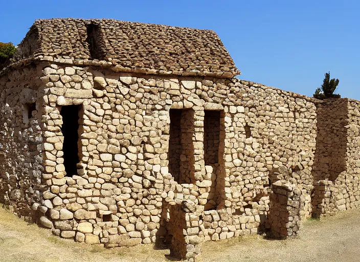 Prompt: an average house from 100 AD