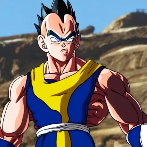 Prompt: vegeta in gta