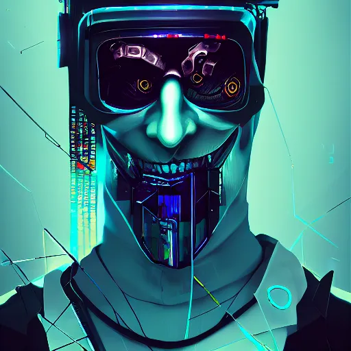 Image similar to a portrait of a evil magician dancing techno - style, cyberpunk concept art, trending on artstation, highly detailed, intricate, sharp focus, digital art, 8 k