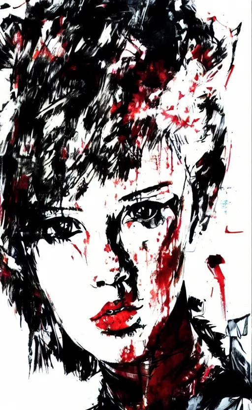 Image similar to Millie Bobby Brown by Yoji Shinkawa