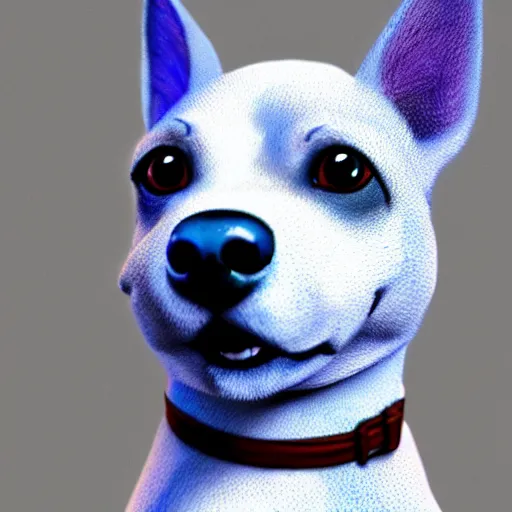 Prompt: Blue Heeler Dog, Anime Style, Soft lighting, artstation, detailed, award winning, colourful