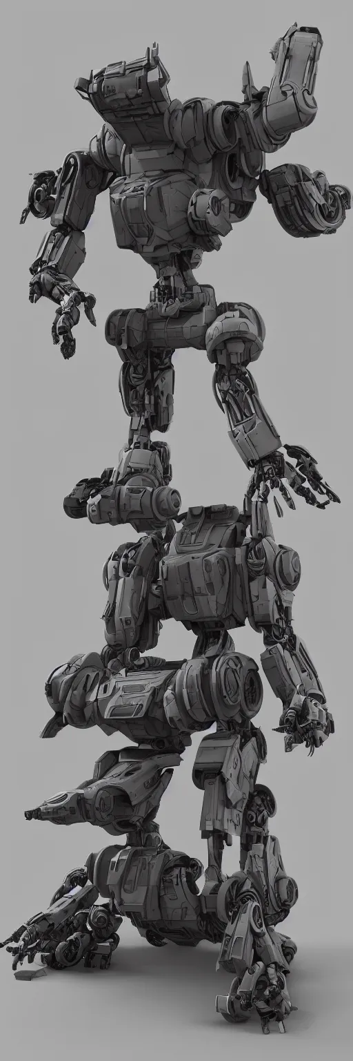 Prompt: six legged futuristic robot tank, 3d, high detailed, Artstation,