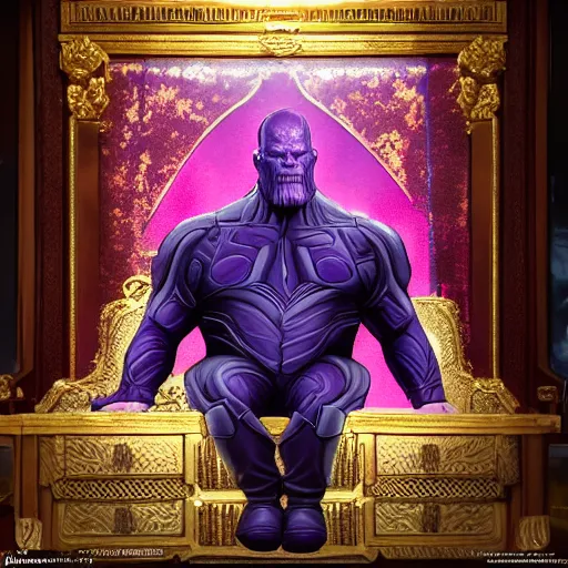 Image similar to thanos as putin, Cinematic, Portrait, Ultra-HD, Beautiful Lighting, insanely detailed and intricate, hypermaximalist, elegant, ornate, hyper realistic, super detailed