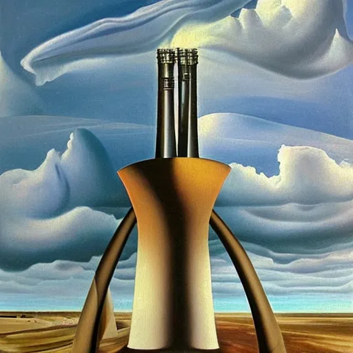 Prompt: A very detailed oil painting of a nuclear reactor by Slavador Dali