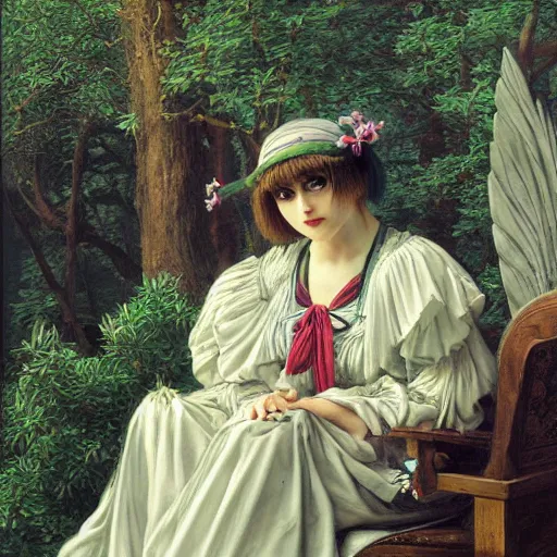 Prompt: touhou by edward poynter