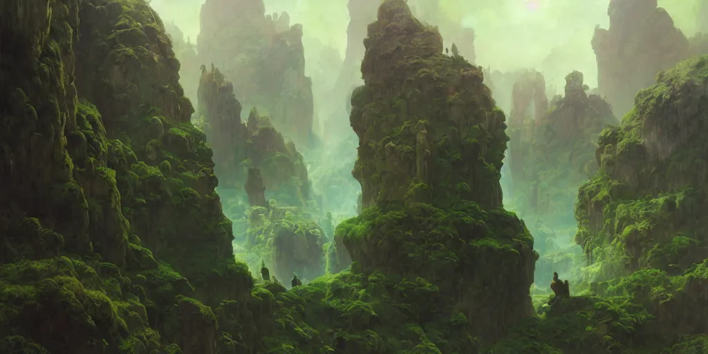 Image similar to huge cave ceiling towns, villages castles buildings bytopia planescape clouds made of green earth inverted upsidedown mountain surreal artstation illustration sharp focus sunlit vista painted by ruan jia raymond swanland lawrence alma tadema zdzislaw beksinski norman rockwell tom lovell alex malveda greg staples