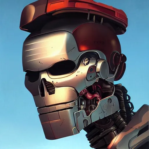 Prompt: face icon stylized minimalist terminator salvation, loftis, cory behance hd by jesper ejsing, by rhads, makoto shinkai and lois van baarle, ilya kuvshinov, rossdraws global illumination