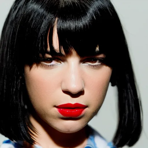 Image similar to Dua lipa as Mia Wallace in Pulp Fiction