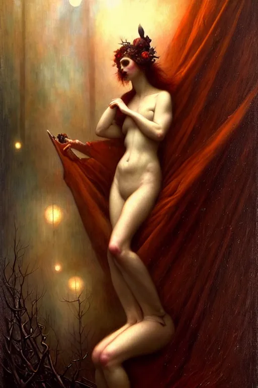 Prompt: life exists at the edge of chaos infected by night by tom bagshaw in the style of a modern gaston bussiere, alphonse muca, victor horta, steichen. anatomically correct. extremely lush detail. masterpiece. melancholic scene infected by night. perfect composition and lighting. sharp focus. high contrast lush surrealistic photorealism.