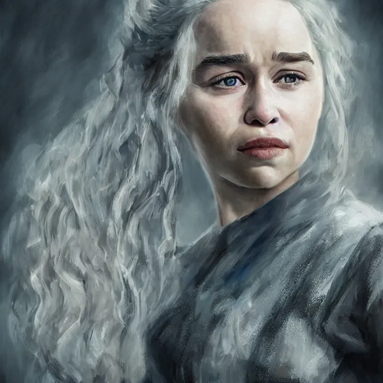 Image similar to Emilia Clarke, concept art, masterpiece, photorealism