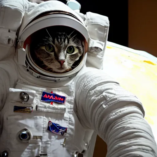 Image similar to astronaut cat