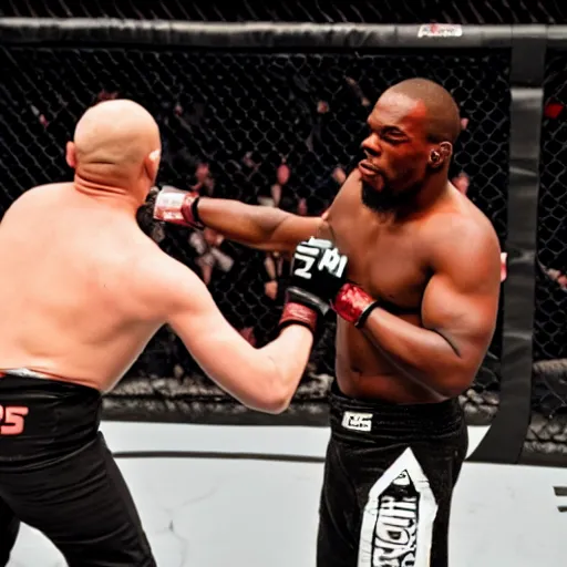 Prompt: mma fighter jon jones in a concert