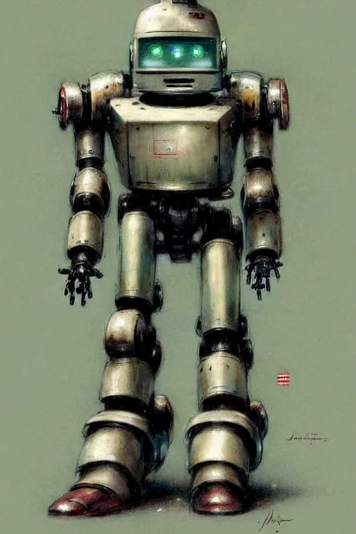 Prompt: ( ( ( ( ( 1 9 5 0 s robot knome mecha. muted colors. ) ) ) ) ) by jean - baptiste monge!!!!!!!!!!!!!!!!!!!!!!!!!!!!!!