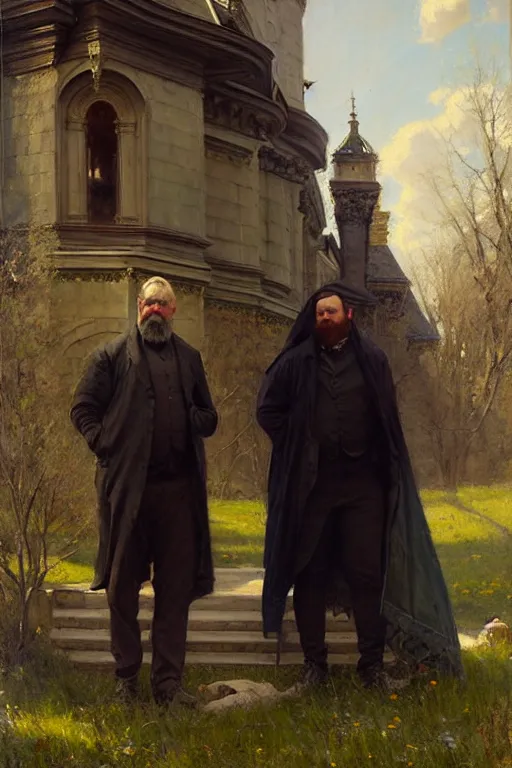 Image similar to solomon joseph solomon and richard schmid and jeremy lipking victorian genre painting painting castle