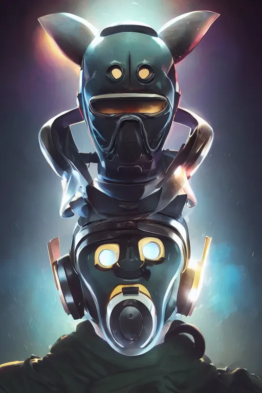 Image similar to epic mask helmet robot ninja portrait stylized as fornite style game design fanart by concept artist gervasio canda, behance hd by jesper ejsing, by rhads, makoto shinkai and lois van baarle, ilya kuvshinov, rossdraws global illumination radiating a glowing aura global illumination ray tracing hdr render in unreal engine 5