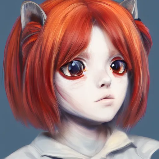 Image similar to portrait of an antrophomorph red panda girl, anime style, digital art, highly detailed, award winning, concept art, intricate, sharp focus, Trending on Artstation HQ, unreal engine 5, 4K UHD image