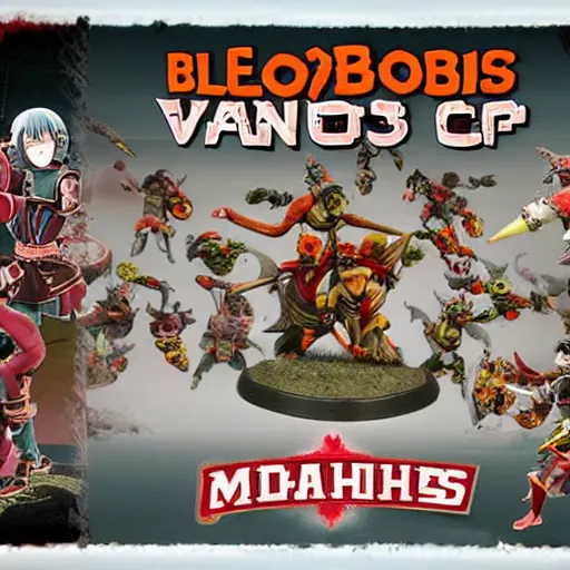 Image similar to blood bowl match in miyazaki anime, elves versus humans, intense, many casualties, dice everywhere