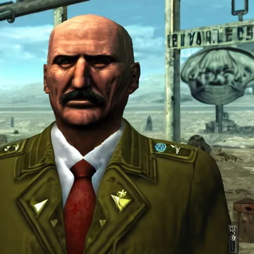 Image similar to Alexander Lukashenko in Fallout: New Vegas