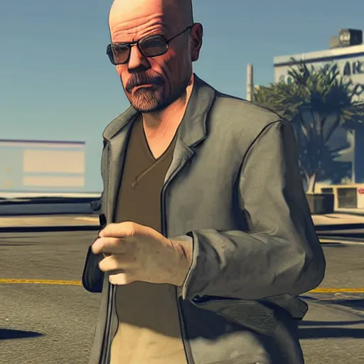 Prompt: heisenberg in gta5