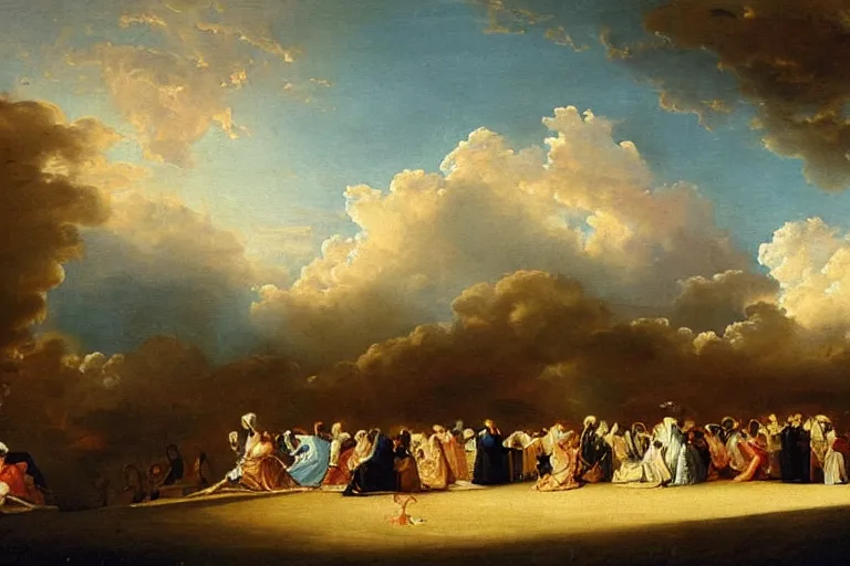 Image similar to painting of heaven by martiniere stephan