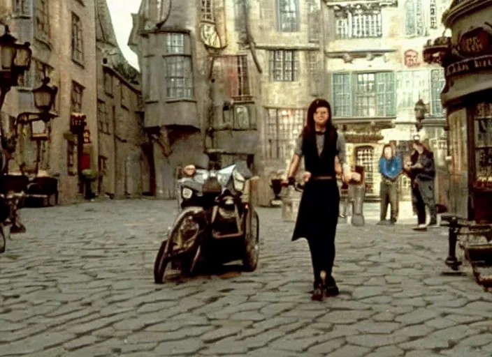 Image similar to a film still of harry potter in amelie ( 2 0 0 1 )