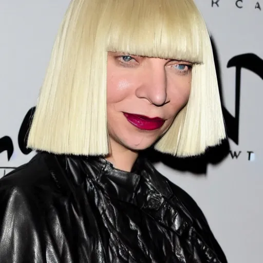Image similar to Sia furler in a leather