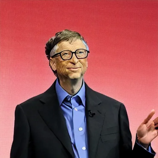 Image similar to Bill Gates presenting the iPhone