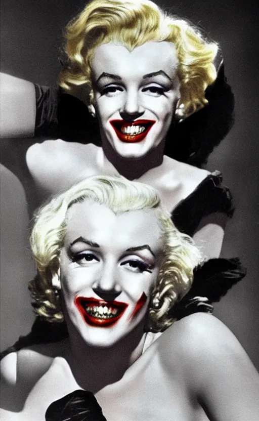 Image similar to Marilyn Monroe as the Joker