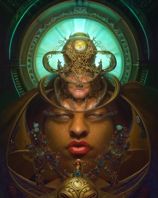 Image similar to front shot of a court jester character, hyperdimensional, bioluminescent hypercubes, ((intricate)), elegant, highly detailed, centered, (((artstation, concept art, smooth, sharp focus, artgerm, Tomasz Alen Kopera, Peter Mohrbacher, donato giancola, Joseph Christian Leyendecker, WLOP, Boris Vallejo))), mugshot!!!!!, ugly!!!!!!, octane render, nvidia raytracing demo, grainy, muted