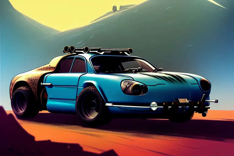 Image similar to mad max's alpine a 1 1 0 : : stand alone complex, up on a lift, maintenance : : by ilya kuvshinov, rossdraws, artgerm, sola digital arts, anti aliasing, raytracing : :