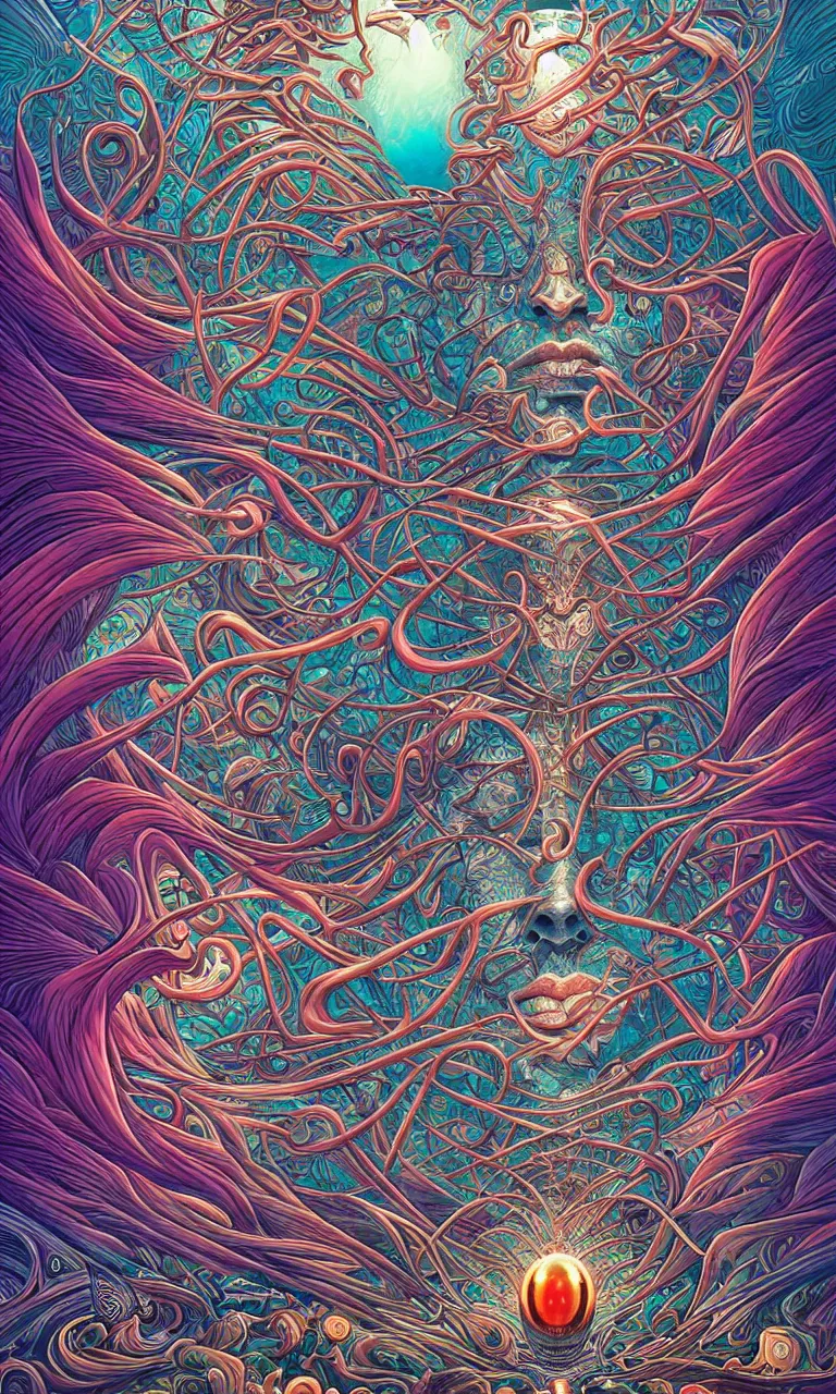 Image similar to android jones alex grey mark cooper, artgerm artstation award winning photorealistic detailed hypervivid intense fantasy concept art, hypervivid intense mcbess, the sea by dan mumford