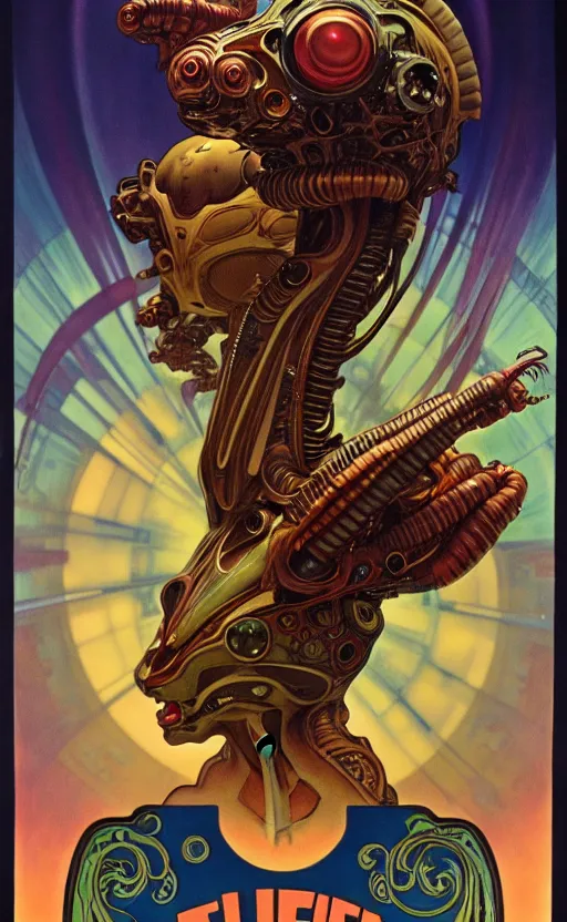 Image similar to exquisite imaginative alien creature poster art, humanoid, movie art, by lucusfilm, weta studio, alphonso mucha, james jean, frank frazetta, 8 k, denoised