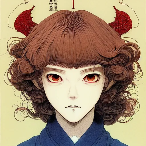 Prompt: prompt : portrait painted in miyazaki color style drawn by katsuhiro otomo and takato yamamoto, inspired by fables, china doll face, smooth face feature, intricate oil painting, high detail, sharp high detail, manga and anime 2 0 0 0