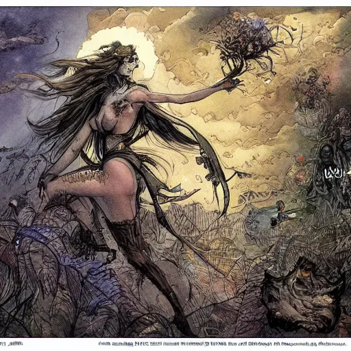 Image similar to A new dawn from the darkness + mental health + psychology + Concept Art + Highly Detailed + intricate + a masterpiece by M.W. Kaluta