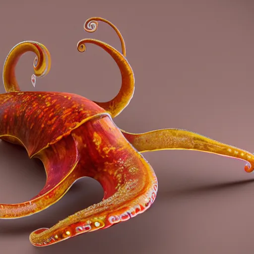 Prompt: hyperrealistic mixed media image of a cephalopod, stunning 3 d render inspired art by xiang duan and thomas eakes, perfect symmetry, realistic, highly detailed attributes and atmosphere, dim volumetric cinematic lighting, 8 k octane extremely hyper - detailed render, post - processing, masterpiece,