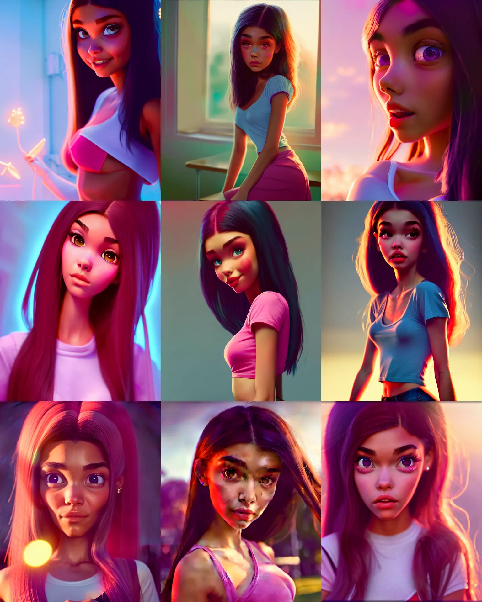 Prompt: a photo of madison beer : : college woman : : as candy woman by pixar : : by greg rutkowski, wlop, rossdraws, unreal engine, sweaty 4 k, hdr, : :