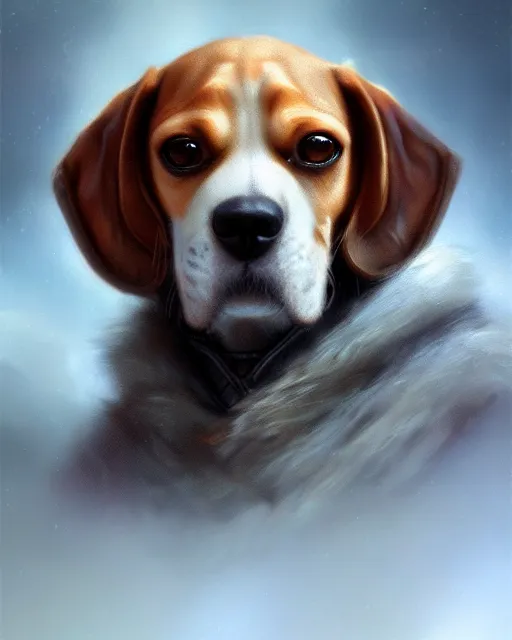 Prompt: cute beagle, cinematic, stunning, adorable, highly detailed fur, digital painting, artstation, smooth, hard focus, illustration, art by jessica rossier and and brian froud