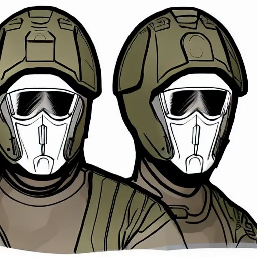 Image similar to sketches concept art standard tactial nano goggles headgear helmet mask military modern future era variants digital outline