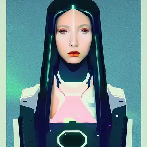 Image similar to portrait beautiful sci - fi girl, blade runner 2 0 4 9, futuristic metropolis, digital art, pop art by hsiao - ron cheng