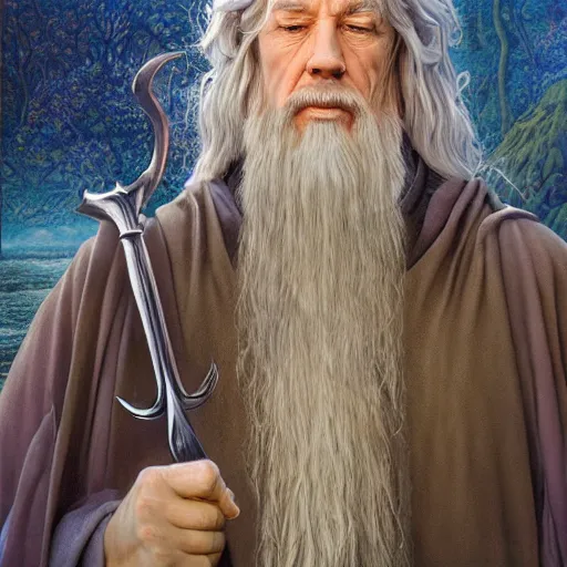 Image similar to Gandalf the Grey, by Mark Brooks, Donato Giancola, Victor Nizovtsev, Scarlett Hooft Graafland, Chris Moore