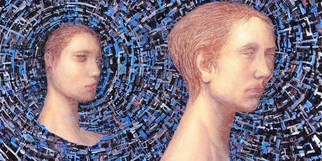 Image similar to detailed portrait of the singularity